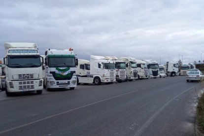 Camiones parados, en una imagen de archivo.