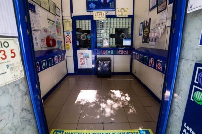 Imagen de archivo de una administración de lotería.