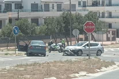 Accidente de tráfico en el cruce de La Simona en Garrucha.