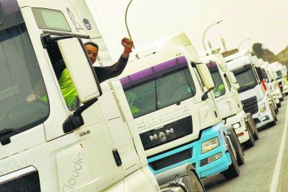 Camiones en la provincia de Almería.