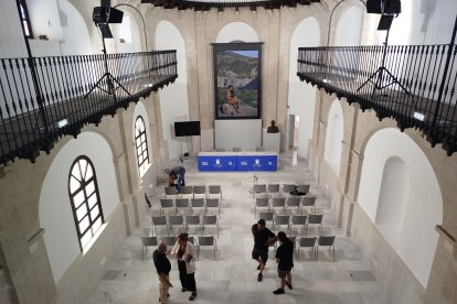 Vista del interior de la antigua capilla ya restaurada