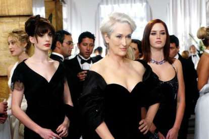 Meryl Streep, Anne Hathaway y Emily Blunt