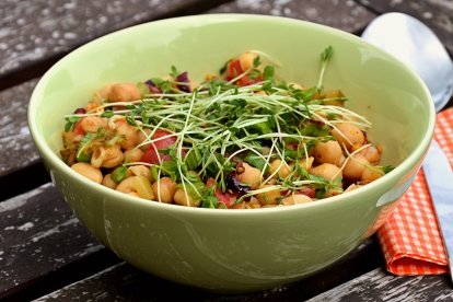 Ensalada de garbanzos.