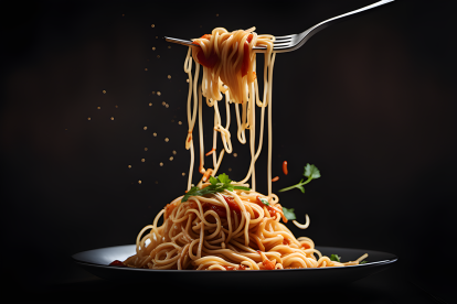 Noodles para almorzar.