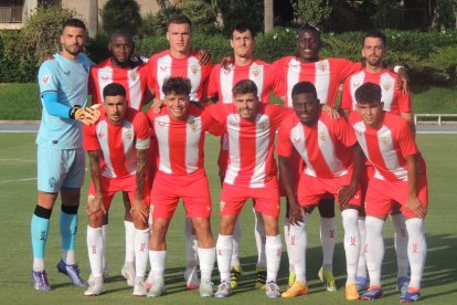 El once del Almería en el último amistoso del verano.
