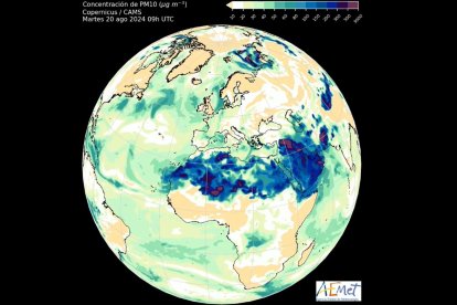 La Aemet explica a qué se debe el cielo turbio en España.
