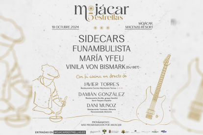 Cartel del original festival que se celebrará en Mojácar.