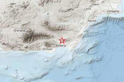 Epicentro del último de los temblores.