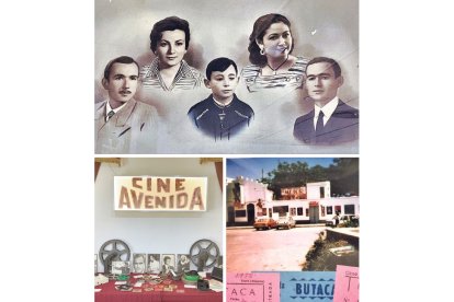Los hermanos González Perez, fundadores del cine, los rollos de las películas en la exposición, las entradas y la foto del Avenida.