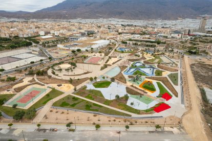Vista aérea del \'Gran Parque de las Familias\' de El Ejido.