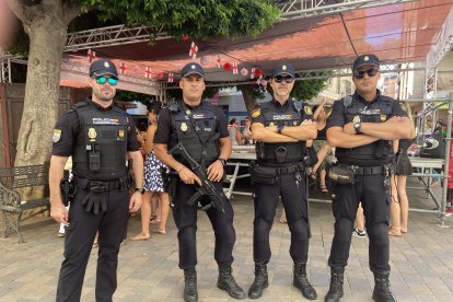 El dispositivo de seguridad de la Policía Nacional desplegado para la Feria de Almería.