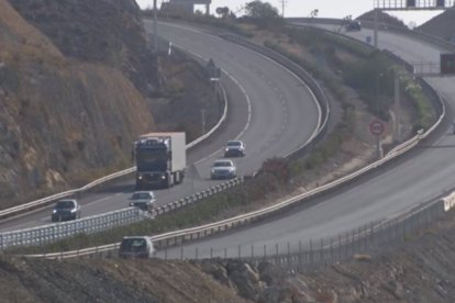 A-7 en Almería, donde ha ocurrido el siniestro.