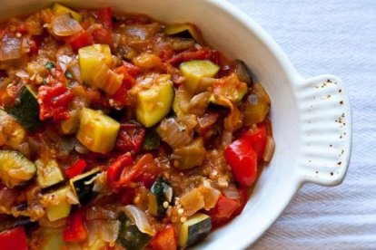 Pisto de verduras.