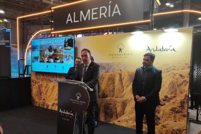 Un momento durante la presentación de Antas en Fitur.