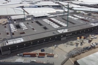 Obras del Hospital d e Roquetas de Mar en noviembre de 2023.