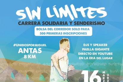 Cartel de la Carrera Solidaria Sin Límites.