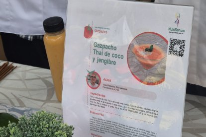 NutriSanum ofrecía la posibilidad de consultar los beneficios que aportan a la salud los gazpachos.