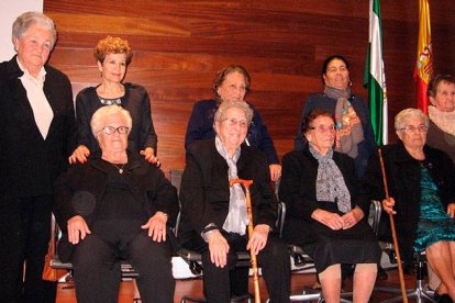 Las mujeres protagonistas del libro en la presentación del mismo a principios de 2016.