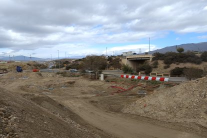 Trabajos en marcha para el enlace de Viator con el que encontraría esta nueva vía
