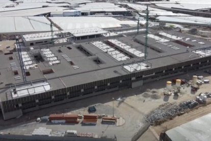 Obras del Hospital d e Roquetas de Mar en noviembre de 2023.