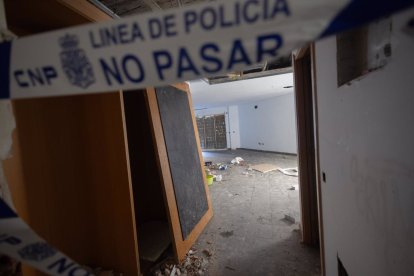 Interior de una vivienda okupada.