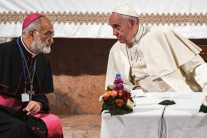 El cardenal Cristóbal López Romero, junto al Papa Francisco en una imagen de archivo.