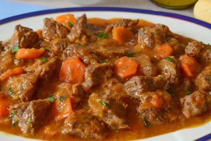 Un plato de guisillo.