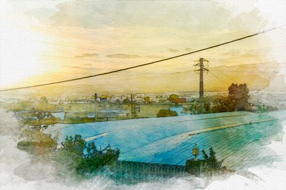 Poblado de Atochares, en Níjar.