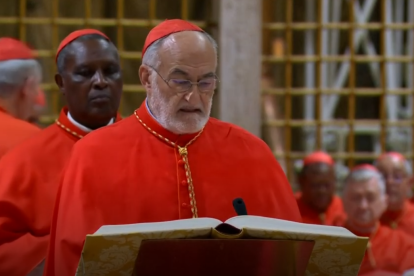 Cristóbal López Romero, en el cónclave.