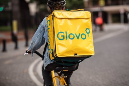 Archivo. Repartidor de Glovo.