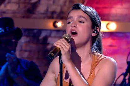 Amaia Romero en plena actuación en 'That's my jam'.