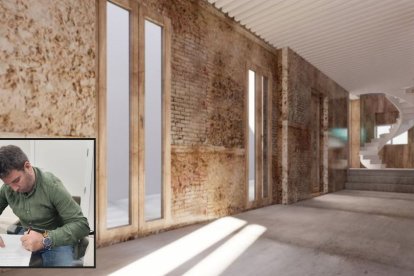 Así quedará la casa de hermandad de la Soledad; abajo, firma del hermano mayor, Fernando Batlles.