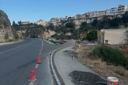 Obras de acondicionamiento del área de autocaravanas de Sorbas.