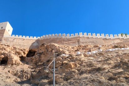 Vista de una de las murallas de la Alcazaba de Almería
