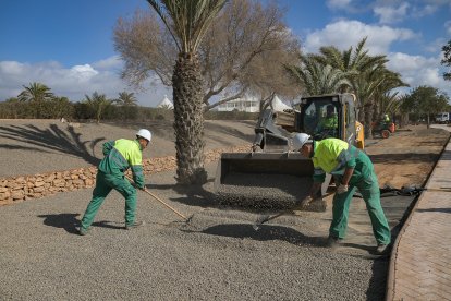 Imagen de archivo de los trabajos en marcha en el Parque del Boticario