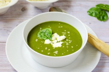 Crema de espinacas.