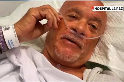 Alfredo Duro desde el hospital.