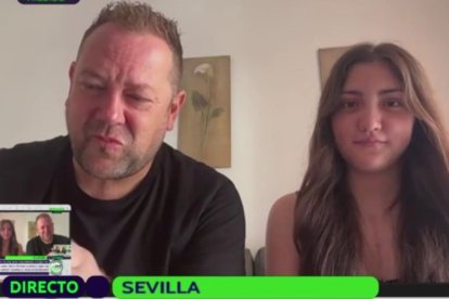 Marco y su hija Camila ya recuperada del transplante.