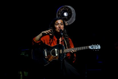 La cantante Sílvia Pérez Cruz durante un concierto en el festival Noches del Botánico.