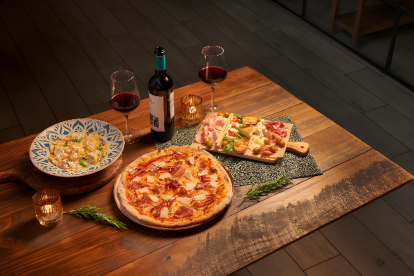 Selección de platos del menú nocturno de Ginos Oliveros.