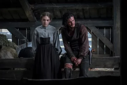 Dakota Fanning y Kit Harington en 'Brimstone: la hija del predicador'.