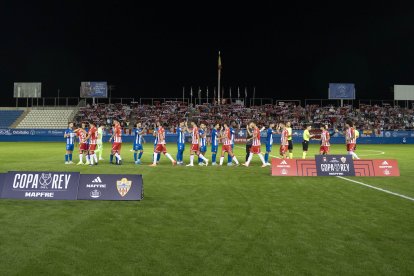 El Almería jugó el miércoles en Lorca, donde superó al equipo de 2ªRFEF.