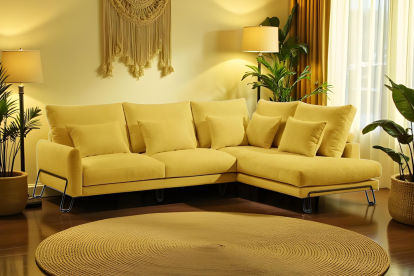 Uno de los sofás con tejido especial mascotas de IndalSofá.