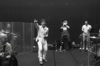 David Bisbal durante los preparativos de su nueva gira 'Todo es posible en Navidad'.
