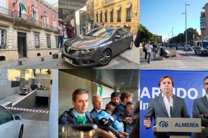 Montaje de fotos de la secuencia de los hechos