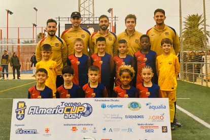 El Barcelona en la edición del año pasado posando para LA VOZ.