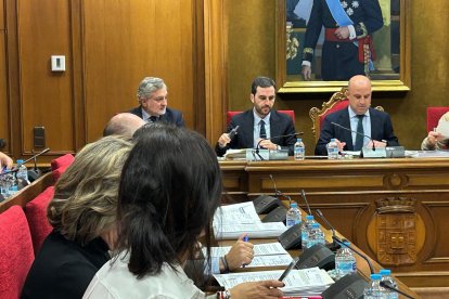 Primer Pleno de Alcaina como presidente de la Diputación