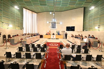 Vista de la última sesión plenaria del Ayuntamiento.