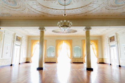 El magnífico Salón Noble del Círculo Mercantil.