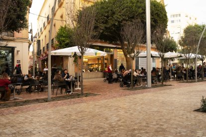 Vista del Paseo de Almería en el tramo abierto